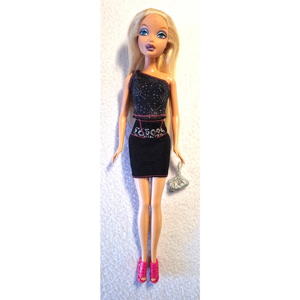Mattel Vintage 1999 My Scene Barbie Fashion Doll Redressed Outfit Shoes Purse